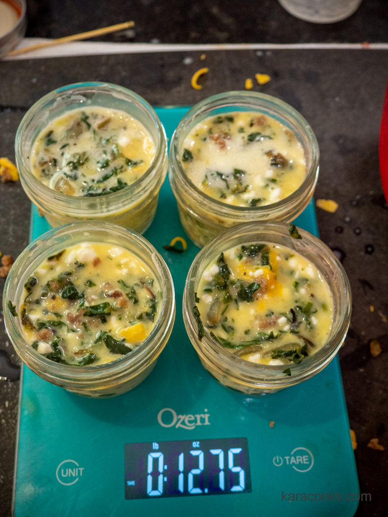 Sausage & Spinach Sousvide Egg Bites KaraCooks